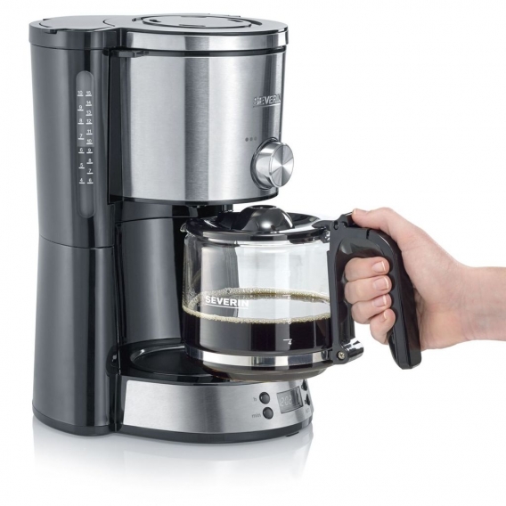 SEVERIN KA 4826 - Filterkaffeemaschine - 1 l - Gemahlener Kaffee - 1000 W - Schwarz - Edelstahl SEVERIN