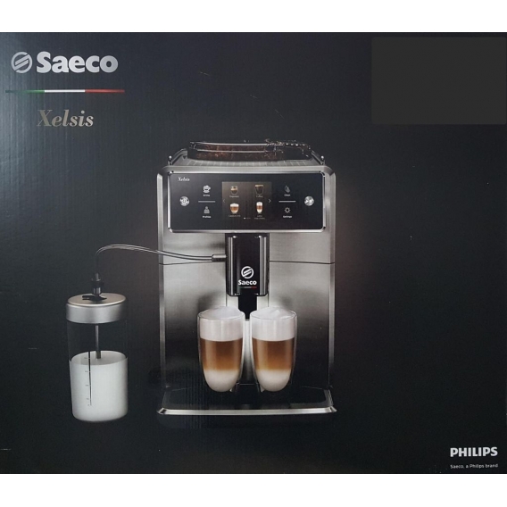 Saeco Xelsis SM7683/10 Kaffeevollautomat, Touchscreen, Schwarz/Edelstahl