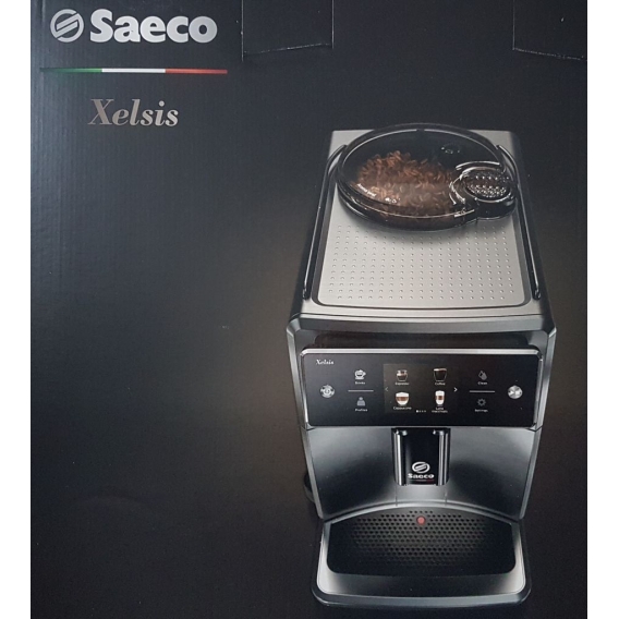 Saeco Xelsis SM7683/10 Kaffeevollautomat, Touchscreen, Schwarz/Edelstahl