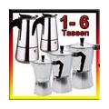 Espressobereiter Alu eckig / 3 Tassen