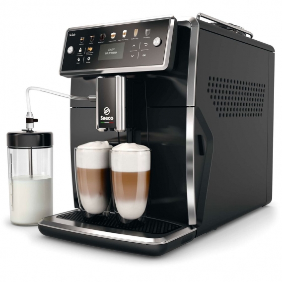 Saeco SM7580 /7581 /00 Vollautomatische Espressomaschine, Kunststoffgehäuse, 1,7 l FÃ1/4llmenge, 450 g Bohnenbehälter, Einstellb