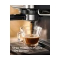 Sboly Kaffeemaschine Espressomaschine, Tropfschale Milchdampfdüse, 900ml Wassertank, 2 In 1 Einstellbares Dampfrohr und Düse, 35