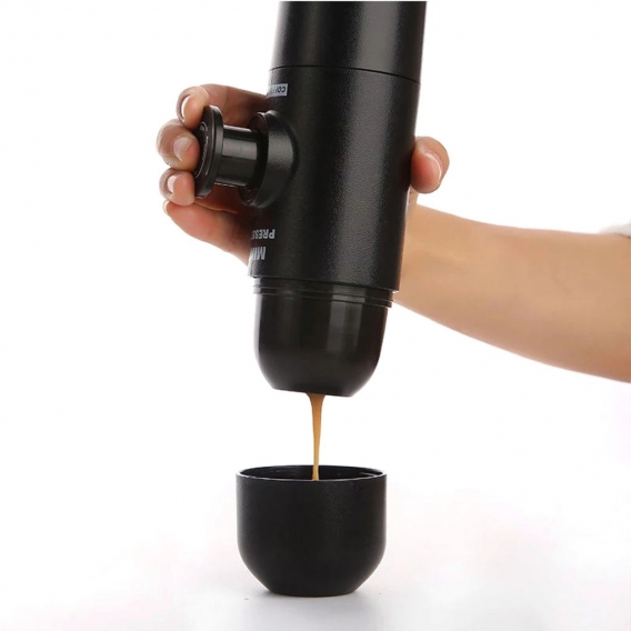 Mini Tragbare Espressokocher Kaffeevollautomaten für Outdoor-Reisen Campen Wandern