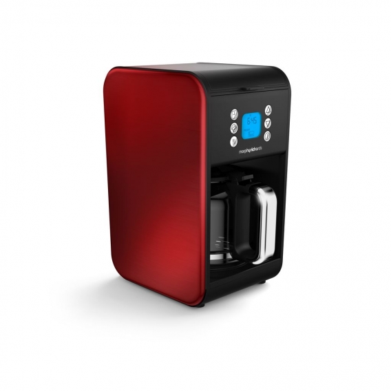 Morphy Richards Accents - Kombi-Kaffeemaschine - 1,8 l - Gemahlener Kaffee - 900 W - Rot