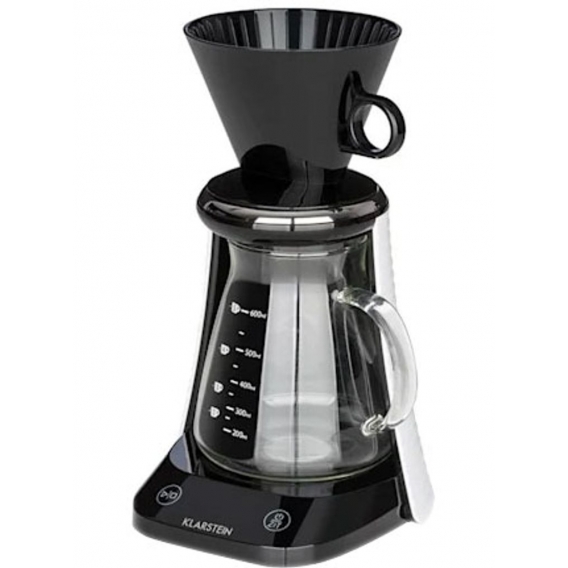 Klarstein Craft Coffee Filter-Kaffeemaschine Kaffeebereiter (Handbrühverfahren, Pour Over, Gourmetkaffee, Waage, Timer, Glaskann