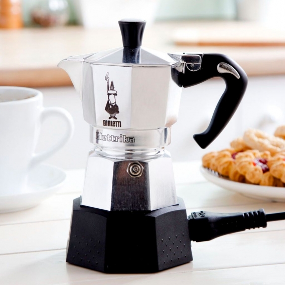 Bialetti Moka Electric 2 - Elektrische Mokkatasse - 0,1 l - Gemahlener Kaffee - 170 W - Schwarz - Ed Bialetti