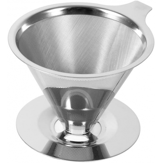 Edelstahl Pour Over Kaffee Filter Handfilter Kaffee Dripper Double Layer Home Office