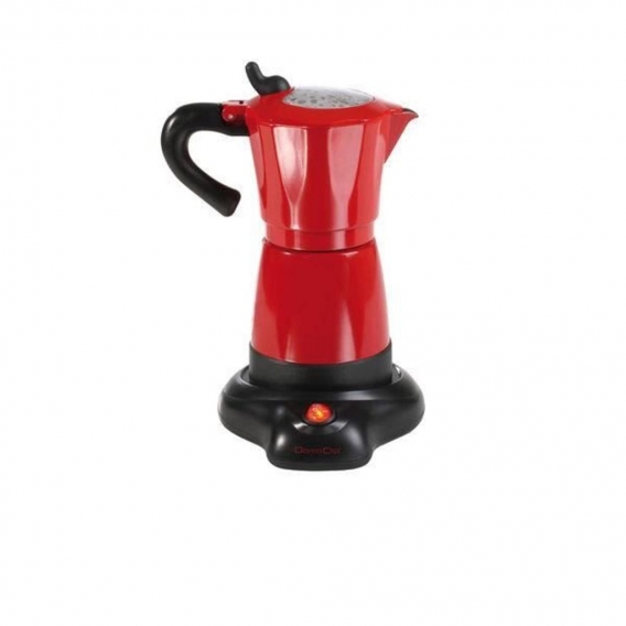 DOMOCLIP - dod117 - Italienisch elektrische Kaffeemaschine 6 Tassen 480W rot / schwarz