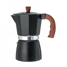 More about Aluminium Espresso Kaffeemaschine nach italienischer Art Perkolator Kochfeld Kessel Schwarz 300ml 548.71g