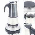 300ml Edelstahl Kaffeemaschine Elektrische  6 Tassen Espressomaschine 220v