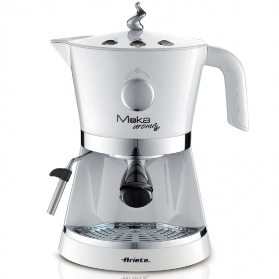 Ariete Espressomaschine in Espressokannen-Design Moka Aroma 850 W Weiß