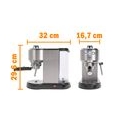 LIVOO Espressomaschine Kaffeemaschine 1 L Kaffeepulver Pads Cappuccino DOD186