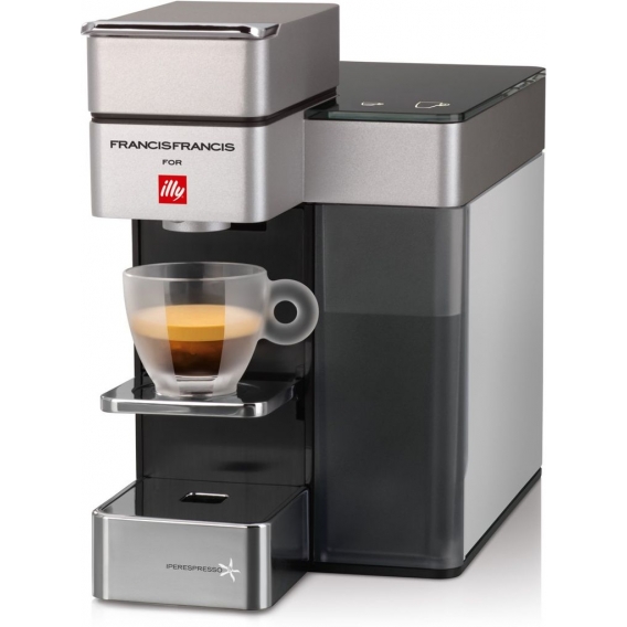 FrancisFrancis! Y5 White Espressomaschine, Illy Iperespresso Kapseln, Touchscreen