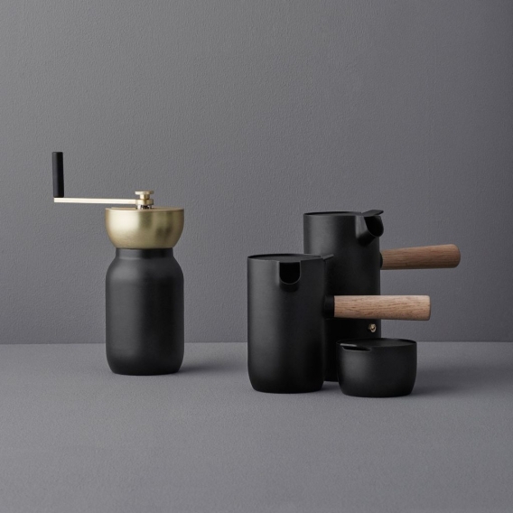 stelton Espressozubereiter Collar Espressokocher schwarz 420