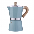 2x Classic Espressomaschine Espressomaschine Moka Pot Lake Blue 300ml