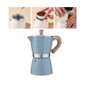 2x Classic Espressomaschine Espressomaschine Moka Pot Lake Blue 300ml