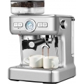 GOPLUS Kaffeevollautomat mit Milchaufschäumer, Kaffeemaschine mit 30-stufig Einstellbarer Feinheit, Automatisches Reinigung, 2-T