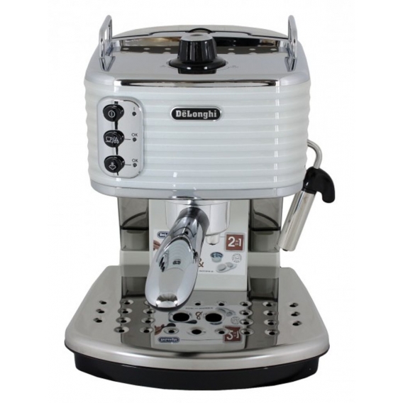 DeLonghi ECZ351.W Scultura Siebträger Espressomaschine Weiß