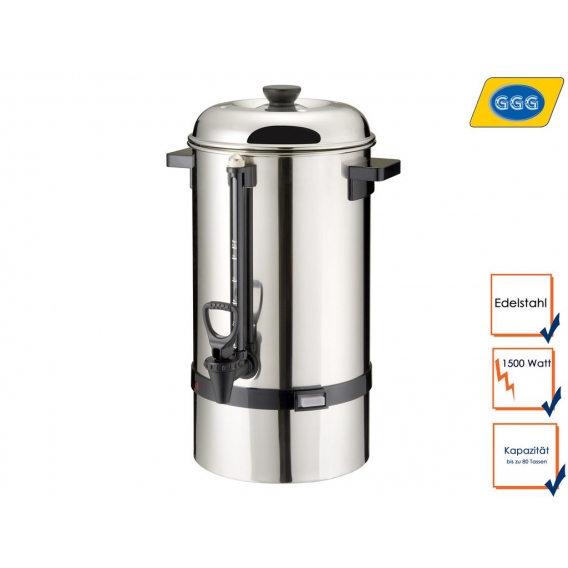 Gastro Kaffeebereiter, 12 Liter, 1500W, Rundfilter, Kaffeemaschine Kaffeeautomat