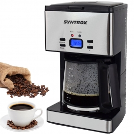 More about Syntrox Edelstahl Kaffeemaschine Kaffeeautomat mit Timer