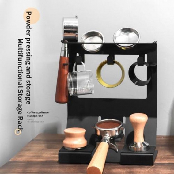 Kaffee-Widgets, multifunktionaler Organizer und Haken, Kaffee-Tamper-Halter, Espresso-Station, Bartheken-Lagerregal für Küchenba