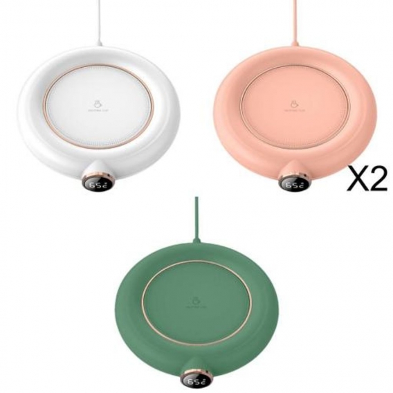 4x USB Kaffeetasse Tassenwärmer Pads Büro Desktop Heizung Untersetzer 3 Modi