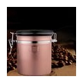 Versiegeltes Kaffeebohnenglas Creative 1.2L Nordic Coffee Can für Home Kitchen Bar Cafe Farbe Roségold