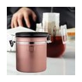 Versiegeltes Kaffeebohnenglas Creative 1.2L Nordic Coffee Can für Home Kitchen Bar Cafe Farbe Roségold