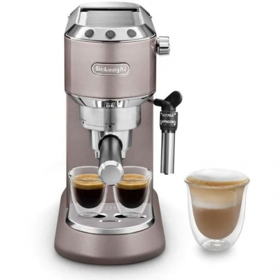 Expresso-Maschine - Delonghi Dedica EC785 PK - 1300W - 15 bar - einstellbares Cappuccino-System - ThermoBlock - doppelte Erntetr