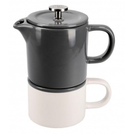 More about cafetière Barcelona 400 ml Keramik grau/weiss