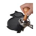 Katzenform Espresso Kaffee Tampering Tamper Corner Mattenhalter Silikonpad Anti-Rutsch Farbe Schwarz