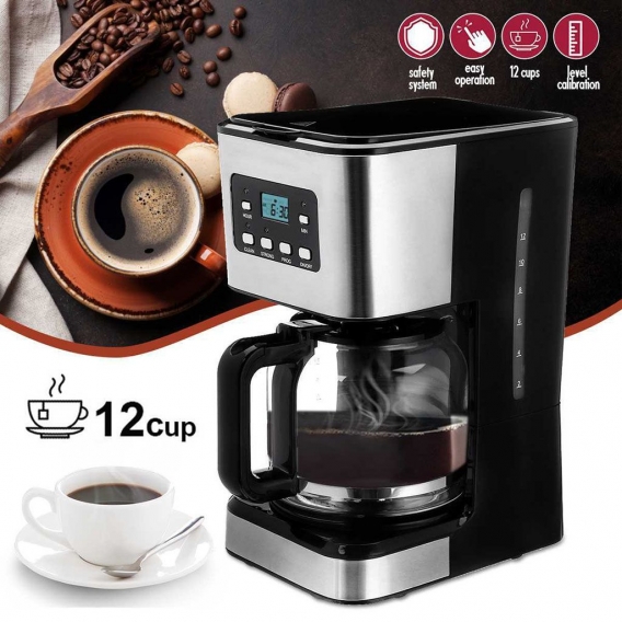 Tropfkaffeemaschine Perfectemp Edelstahl-Kaffeemaschine für Home Office