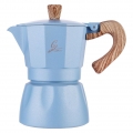 6 Tassen Herd Kaffee Mokkakanne Espressotasse Mokkakanne im europäischen Stil Kaffeekanne  Perkolator Farbe Blau