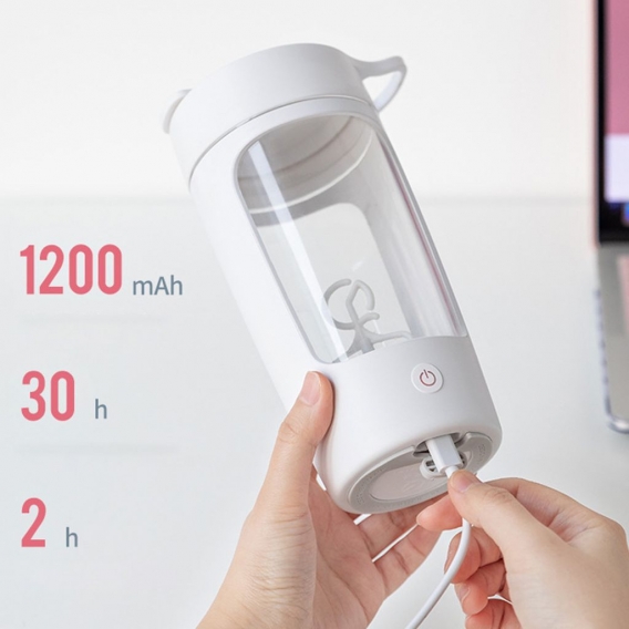 USB wiederauf ladbare elektrische Mischung tragbare Protein Shaker Flasche Mixer Pulver Blender Cup für Frauen Männer Outdoor La