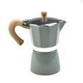 AcserGery Italienische Moka-Espresso-Kaffeemaschine aus Aluminium, Percolator, Herdplatte, Topf, 150/300 ml