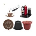 AcserGery 5 Stück wiederverwendbare kompatible Kapsel für Nespresso-Kaffeemaschine nachfüllbarer Filter