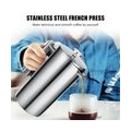 French Press 304 Edelstahl Thermokaffeemaschine Teebereiter 800 ml 3 Filter Verbrue hungsschutzgriff Rostfreie Kaffeepresse