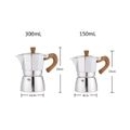 Aluminium Espressokocher Herd Espressokocher Klassische Mokkakanne macht köstlichen Kaffee -  150ml Farbe 150ml