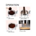 Edelstahl Siebträger Espresso Kaffee Maschine Siebträger für  ECO310 ECO 35,31 Abnehmbare Design Kaffee Zubehör