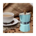 Kaffeemaschine Italienischer Moka Espresso Cafe Percolator Pot Herd-Kaffeemaschine - Blau 150ml Farbe Blau 150ml