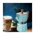 Kaffeemaschine Italienischer Moka Espresso Cafe Percolator Pot Herd-Kaffeemaschine - Blau 150ml Farbe Blau 150ml