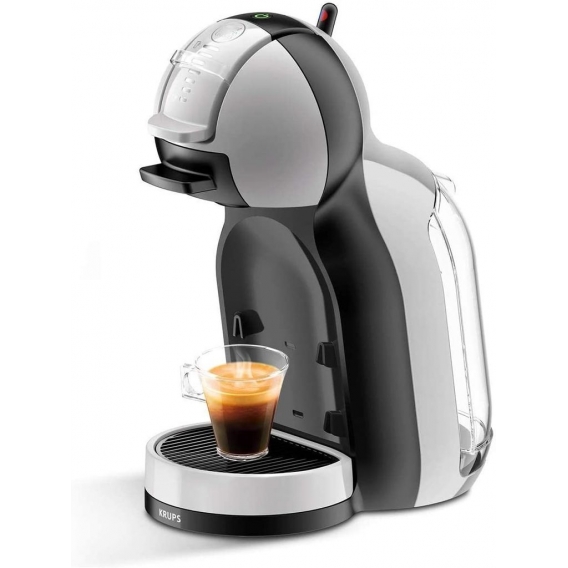 Krups KP123B Nescafé Dolce Gusto Mini Me Kaffeekapselmaschine, 1500 Watt, artic-grey/schwarz