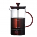 French Press Kaffeemaschine 27oz Edelstahl Hitzebestaendiges Borosilikatglas Kaffeekolben Klassisches French Press Kaffee- und T