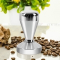 Edelstahl Kaffee Stempel Tamper 51mm Flat Base Grip Griff Bean Barista Espresso Tamper Druck Küchen Zubehör