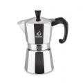 Forever Espressokocher Miss Moka Prestige Induktion 12 Tassen Aluminium