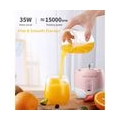 300ml Mini Mixer Tragbarer Entsafter Mittlere Groesse Smoothie-Entsafter Tasse 4 Klingen 1200mAh Akku fuer Heimreise-Sport-Fitne