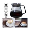 Pour Over Coffee Pot Carafe Coffee Brewer, hitzebeständige Kaffeemaschine für Barista Bar Cafe Größe 500ml