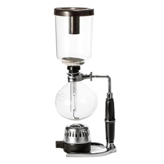 Siphon-Kaffeemaschine 3/5 Tassen Vakuum-Kaffeemaschine für Café-Bar-Küche-Büro Größe 160 x 110 x 360 mm