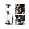 Siphon-Kaffeemaschine 3/5 Tassen Vakuum-Kaffeemaschine für Café-Bar-Küche-Büro Größe 160 x 110 x 360 mm