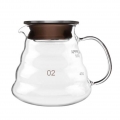 Glass Coffee Server 250/360/600 / 800ml Kaffeemaschine Wasserkocher Glasfilter 600ml Kaffeekanne+Klarglas-Kaffeetropfer Drop Ove